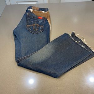 Level 99 cow print hide jeans